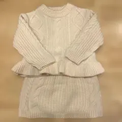 BREEZE ケーブル編み ニットセットアップ