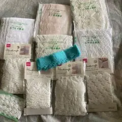 レースリボンまとめ　ホワイト系中心