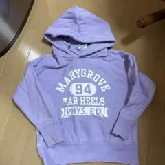 Champion パープル フード付きパーカー 110