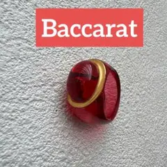 人気】Baccaratバカラ クリスタルレッドリング 保存箱・保存袋付き
