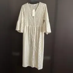 新品　しまむら　レースワンピース　羽織　ワンピース　レディース　春夏
