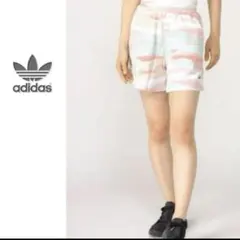 新品adidasレディーススウェット素材ショートパンツスポーツウエアジャージM