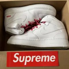 nike supreme air force1 mid white