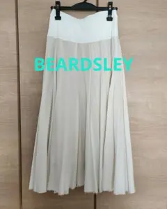 値下げ/ビアズリーBEARDSLEYウエストジャージフレアスカート/オフホワイトのサムネイル