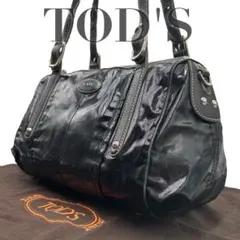 【ヴィンテージ】トッズ　Gライン　2way ショルダーバッグ　トート　ブラック