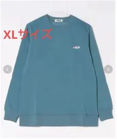 美品 FILA 裏起毛 トレーナー スウェット バックプリント 大きいサイズ