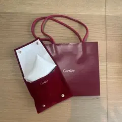 カルティエ 空き箱 ケース 時計ポーチ 美品 ショッパー 紙袋 Cartier