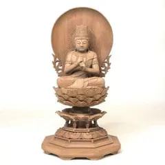 【新品】 香合仏　真言宗三尊　白檀　仏龕　懐中仏　大日如来　弘法大師　不動明王 新品】 香合仏 真言宗三尊 白檀 仏龕 懐中仏 大日如来 弘法大師 不動