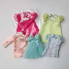 リカちゃんキャッスル　お人形教室　お洋服　５点まとめて　レトロワンピ