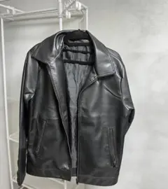 フェイクレザージャケット Mサイズ ブラック ライダース風 即購入可