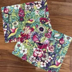 インポートファブリック カットクロス 鳥 2枚セット