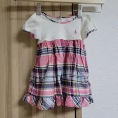 Ralph Lauren チェック柄　ワンピース　70cm　6M 70/44