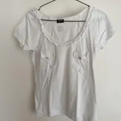 D&G フリル付きホワイトTシャツ 半袖のサムネイル