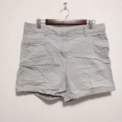 トミーヒルフィガー ショートパンツ ショート丈 無地 12 グレー 綿 XL