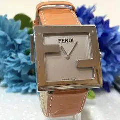 FENDI 腕時計 クォーツ ゴールド文字盤 ブラウンレザーベルト - メルカリ