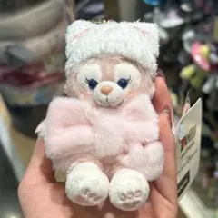 リーナベル　冬　お座りぬいぐるみキーチェーン　香港ディズニー