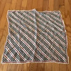 BURBERRY ストライプ コットンハンカチ