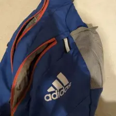 adidas ボールバッグ 青 メッシュポケット付き