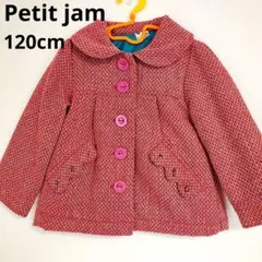 petit jam プチジャム 赤と白と黒のコート ジャケット 120cm