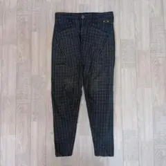 オークリー/スカル/ゴルフパンツ/チェック柄/スカル刺繍/立体裁断/SIZE33