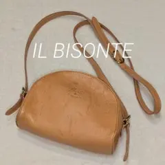 新品♥イルビゾンテ レザー ショルダーバッグ ハーフムーン グリーン