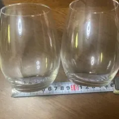 クリアガラス ワイングラス 2個セット