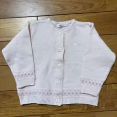 新品タグ付き✴︎familiar 長袖コットンカーディガン 80 - メルカリ
