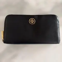 TORY BURCH 長財布 ブラック ラウンドファスナーのサムネイル