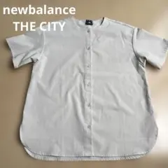 ＮＢ　THE CITY ノーカラーシャツ　ベージュ　M 春夏のサムネイル
