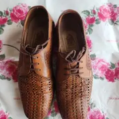 UNION IMPERIAL メッシュレザーシューズ ブラウンのサムネイル