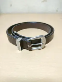 UNITED ARROWS レザーベルト　ウエスタン ダークブラウン　ナロー