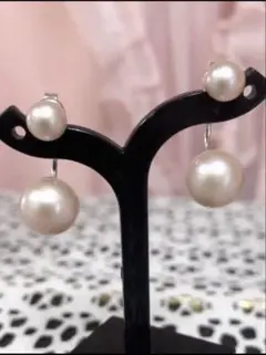 送料込♪税込☆天然淡水真珠/サクラピンクパールピアス/金具純銀♪ロジウムメッキ