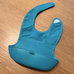 ターコイズ シリコンエプロン フリーサイズ