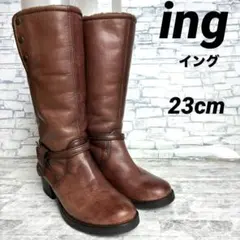 ing イング ムートンブーツ ミドル丈 ブラウン 23cmのサムネイル