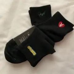 ★新品　PLAYBOY レディース ソックス 3足組 ブラック ★のサムネイル