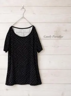 《新品タグ付》『Candy Paradise』ドットカットソー [4L]