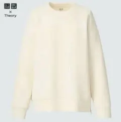 美品 ユニクロ theory ウルトラストレッチドライスウェットプルオーバー
