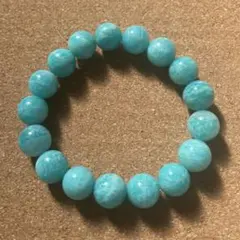 【希望の石】アマゾナイト ブレスレット 約11.5㎜ 内周約16.5㎝ 天然石