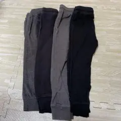 エイチアンドエム　グレー　ブラック　スエット　無地　110  セット　まとめ売り