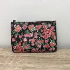 状態良好　COACH コーチ コインケース F57984 花柄 キーリング付