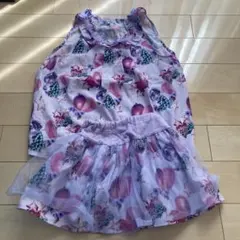 ANNA SUI mini 花柄フリルノースリーブ　セットアップ
