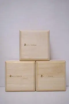 増田桐箱 桐箱 3個セット square 小物入れ 木製 桐 日本製