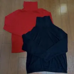 UNIQLO HEATTECH 長袖タートルネック 2色セット