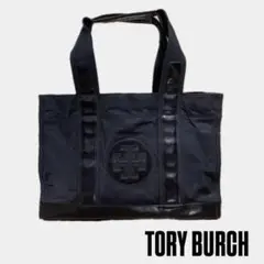 TORY BURCH トリーバーチ エナメル ナイロン トートバッグ