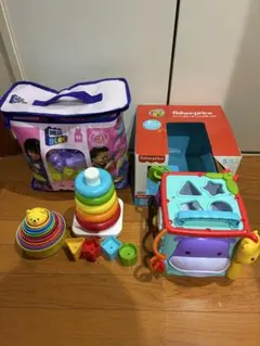 Mega Bloks 80ピース & フィッシャープライス 知育玩具セットのサムネイル