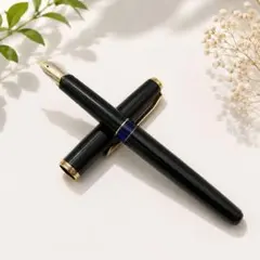 【希少】Pelikan ペリカン 万年筆 ブラック ゴールド GERMANYのサムネイル