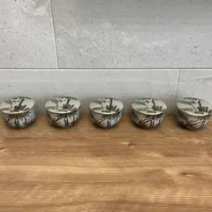 九谷焼 蓋付き 湯飲み 5客セット 伝統工芸品 未使用