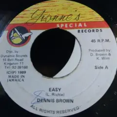 DENNIS BROWN EASY 45RPM レコード