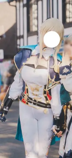 原神　ジン団長　コスプレ衣装+ウィッグ+ブーツのフルセット Amazon.co.jp: [AFEBOO] 原神 Genshin げんしん ジン コスプレ衣装+