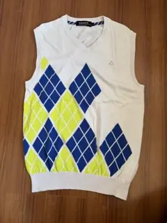 lecoqsportif アーガイル Vネックベスト L